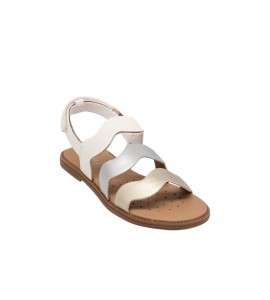 GEOX J SANDAL KARLY J6535F054AJC0007 WHITE/SIL