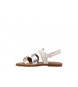 GEOX J SANDAL KARLY J6535F054AJC0007 WHITE/SIL