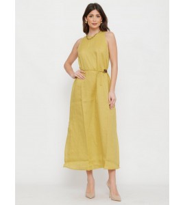 OTTOD'AME DA5383 ABITO LUNGO IN LINO