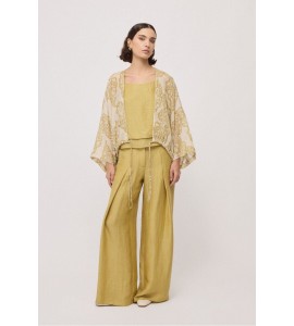 OTTOD'AME DC5280 Kimono in ramiè stampato