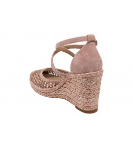 ALMA EN PENA sandalo con zeppa V265602 SUEDE PINK
