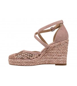ALMA EN PENA sandalo con zeppa V265602 SUEDE PINK