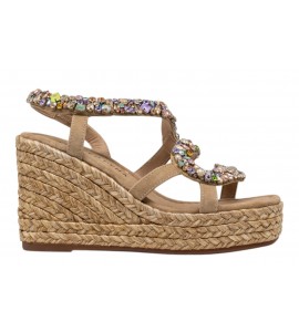 ALMA EN PENA sandalo con zeppa V266052 SUEDE SAND
