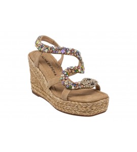 ALMA EN PENA sandalo con zeppa V266052 SUEDE SAND