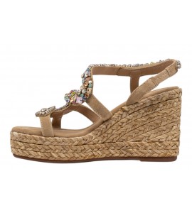ALMA EN PENA sandalo con zeppa V266052 SUEDE SAND