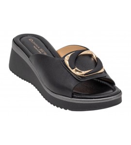 DONNA SERENA ciabatta con zeppa 4N5982DM NERO