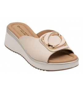 DONNA SERENA ciabatta con zeppa 4N5982DM PANNA