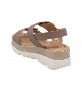 DONNA SERENA SANDALO CON ZEPPA 665950DM TORTORA