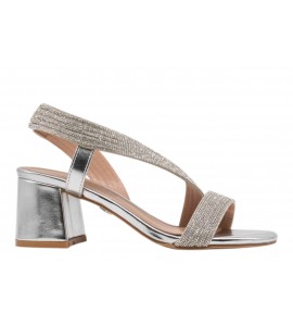 KHARISMA sandalo elegante 2510.26 STRASS ARGENTO