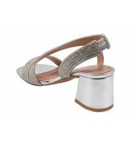 KHARISMA sandalo elegante 2510.26 STRASS ARGENTO