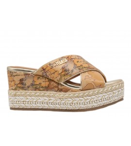 ALVIERO MARTINI Zeppa con fasce incrociate 1401/750A/0010 NATURAL CO