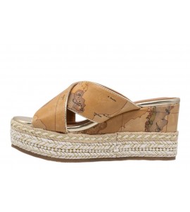 ALVIERO MARTINI Zeppa con fasce incrociate 1401/750A/0010 NATURAL CO