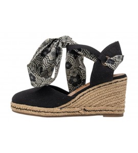 O-JOO sandalo con zeppa OL61531A GERI CVS black