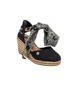 O-JOO sandalo con zeppa OL61531A GERI CVS black