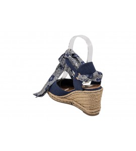 O-JOO SANDALO CON ZEPPA OL61531A GERI CVS NAVY