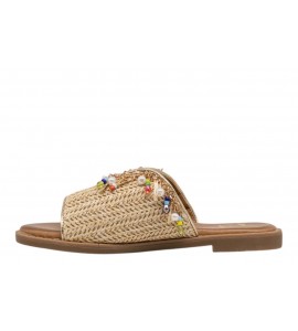 O-JOO ciabattina flat OL61511A MILEY CARRIBEAN natura