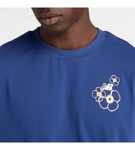 NEW BALANCE uomo t-shirt MT61X07I CITY RUN BLU