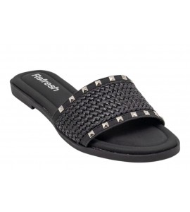 REFRESH ciabatta flat 175243 S.C. NERO