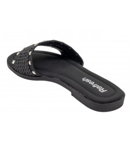 REFRESH ciabatta flat 175243 S.C. NERO