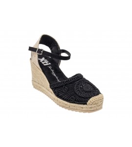 XTI donna espadrillas 143845 Z. TEX nero