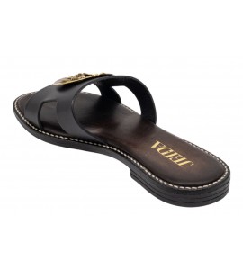 JEIDA CIABATTINA J55 VACCHETTA NERO