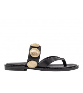 JEIDA sandalo donna infradito J13 VACCHETTA NERO
