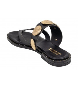 JEIDA sandalo donna infradito J13 VACCHETTA NERO