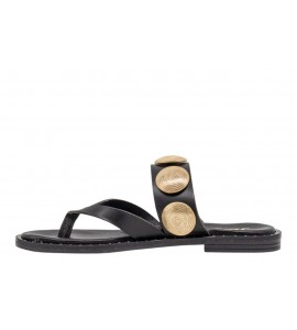 JEIDA sandalo donna infradito J13 VACCHETTA NERO