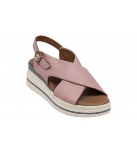 BUENO sandalo con zeppa WG0404 ROSA ANTICO