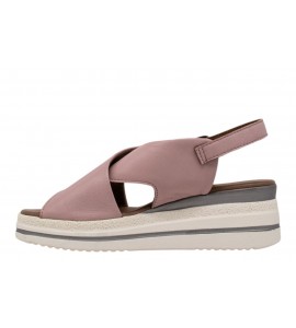 BUENO sandalo con zeppa WG0404 ROSA ANTICO