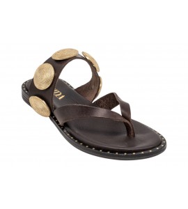 JEIDA sandalo donna infradito J13 VACCHETTA CAFFE