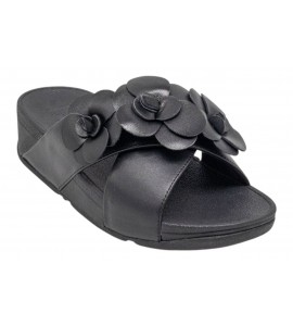 FITFLOP ciabatta A4M-001-065 LULU FLOWER CROSS BLACK