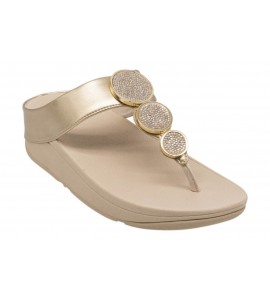 FITFLOP infradito HJ1-675-060 HALO BEAD PLATINO