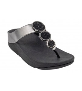 FITFLOP infradito HJ1-B06-060 HALO BEAD PEWTER BLACK