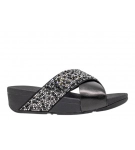 FITFLOP ciabatta JE2-090-065 LULU CRISTAL ALL BLACK