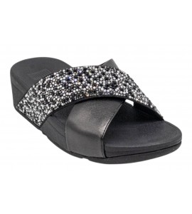 FITFLOP ciabatta JE2-090-065 LULU CRISTAL ALL BLACK