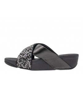 FITFLOP ciabatta JE2-090-065 LULU CRISTAL ALL BLACK