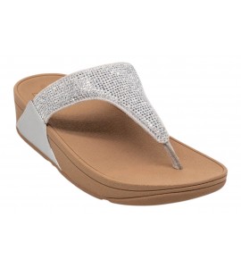 FITFLOP infradito EC5-D63-030 LULY CRYSTAL STEELED SILVER