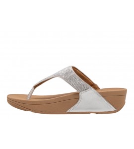 FITFLOP infradito EC5-D63-030 LULY CRYSTAL STEELED SILVER