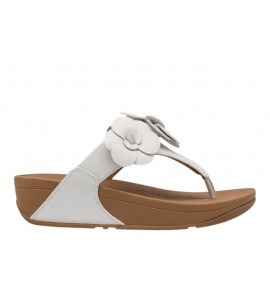 FITFLOP infradito A4N-194-065 LULU FLOWER TOE POST WHITE