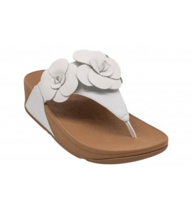 FITFLOP infradito A4N-194-065 LULU FLOWER TOE POST WHITE