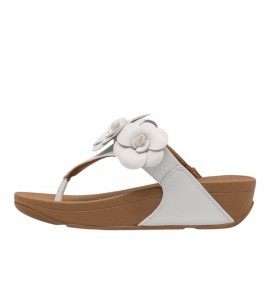 FITFLOP infradito A4N-194-065 LULU FLOWER TOE POST WHITE