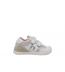 BIOMECANICS bimba sneaker 262121-D313 BLANCO Y PLATA
