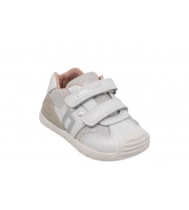 BIOMECANICS bimba sneaker 262121-D313 BLANCO Y PLATA