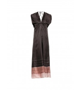 ALYSI ABITO SCOLLATO DIETRO 116319/P6063 CHOCO