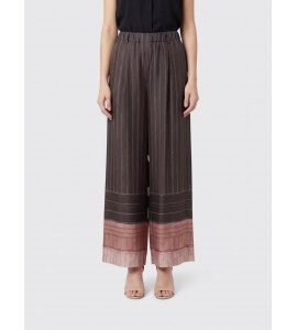 ALYSI 116133/P6063 PANTALONE seta CHOCO
