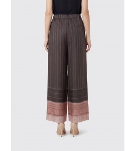 ALYSI 116133/P6063 PANTALONE seta CHOCO