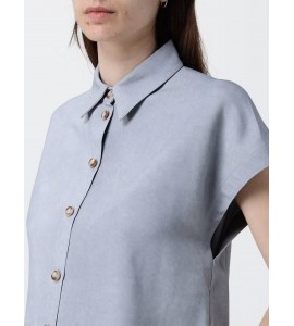 ALYSI CAMICIA CROPPED 116243/P6028 DENIM
