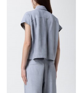 ALYSI CAMICIA CROPPED 116243/P6028 DENIM