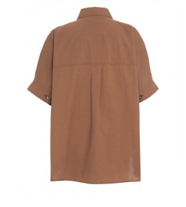 OTTOD'AME DC5233 camicia CIOCCOLATA